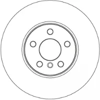 TRW Bremsscheibe SINGLE DF6834S, 1 Stück