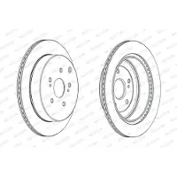 FERODO Bremsscheiben DDF2072C hinten, belüftet, 2 Stück