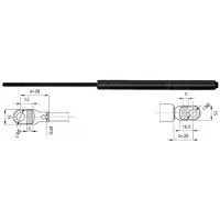 METZGER Gasfeder Motorhaubendämpfer 548mm für SAAB 9000 Schrägheck 225N 2110354