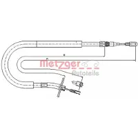 METZGER Seilzug, Feststellbremse [Hersteller-Nr. 10.9875] für Mercedes-Benz, VW