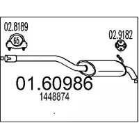MTS Endschalldämpfer 0160986 für FORD