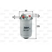 Valeo Kraftstofffilter 587507 für VW Seat Ford Skoda Polo II Jetta Vento Inca