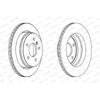 FERODO Bremsscheiben DDF1581 hinten, belüftet, 2 Stück