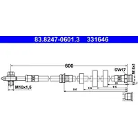Ate Bremsschlauch 83.8247-0601.3