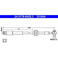 Ate 24.5176-0425.3 Bremsschlauch