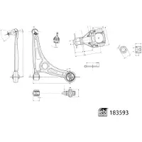 FEBI BILSTEIN Lenker, Radaufhängung 183593