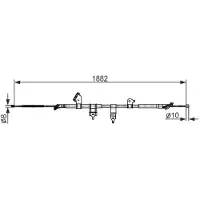 Bosch Seilzug, Feststellbremse [Hersteller-Nr. 1987482567] für Toyota