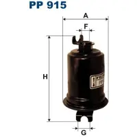 FILTRON Kraftstofffilter PP 915 für SUZUKI Vitara SUV (ET, TA, TD) Leitungsfilter