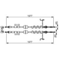 Bosch Seilzug, Feststellbremse 1987482870 für Ford