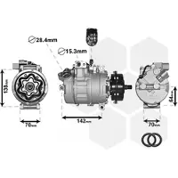 VAN WEZEL Kompressor, Klimaanlage *** IR PLUS *** 5800K087