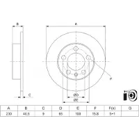 Bosch Bremsscheibe 0 986 479 K55, 1 Stück