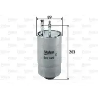 Valeo Kraftstofffilter [Hersteller-Nr. 587536] für Citroën, Lancia, Opel, Ford, Alfa Romeo, Chrysler, Vauxhall, Fiat, Peugeot