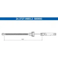 Ate 24.3727-0693.2 Seilzug, Feststellbremse