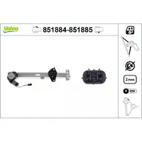 Valeo 851884 Elektrischer Fensterheber Vorne Links für HONDA CR-V III (RE)