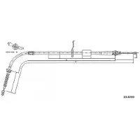METZGER Handbremsseil Seilzug Feststellbremse für MINI Countryman (R60) Hinten Links 10.4309
