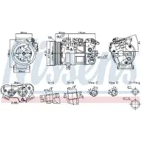 Nissens Kompressor, Klimaanlage ** FIRST FIT ** 891017