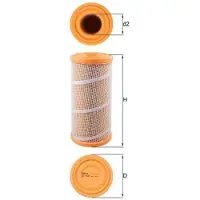MAHLE ORIGINAL Luftfilter LX 7045