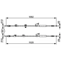 Bosch Bremszug, Handbremse 1 987 482 494