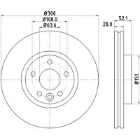 Hella Bremsscheibe PRO 8DD 355 116-221