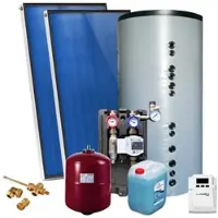 SUNEX Solarpaket AMX 2.0, Aufdachmontage 4,00m2 mit Hygienespeicher 500L, 1 WT