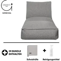 Blomus STAY Outdoor Daybed inkl. gratis Schutzhülle & Reinigungsmittel Stone Bouclé 80 x 190 cm