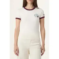 FILA Bellano Slim Ringer T-shirt Egret Größe: L | Hemden Outlet | Damen