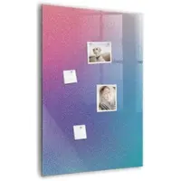 Tulup Magnetische Glastafel Gradientenabstraktion 70x100 cm Magnettafel Mit Marker Beschreibbar Weißer Marker Magnettafel Für Termine