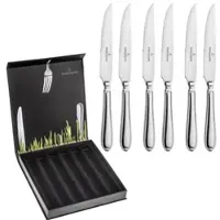 Picard & Wielpütz Solingen Steakmesser "Landhaus, im Geschenkkarton", silberfarben, B:19,3mm, Edelstahl, PICARD & WIELPÜTZ SOLINGEN, Essmesser, Steakmesser, praktisches Steakmesser-Set