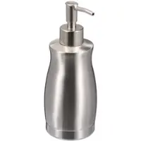 Relaxdays 2x Seifenspender Edelstahl 400ml, silber Silber