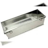 Gobel - Pasteten- oder Kastenform, aufklappbar - Weißblech - 270x100 mm außen / 250x90 mm innen H 75 mm - 120020