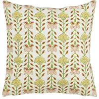 Mica Decorations Kissen Corina mit Blumenmotiv 45 x 45 cm offwhite/grün GFMdd346d8c9