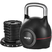 Vevor Kugelhantel verstellbare Kettlebell mit 7 Gewichtsstufen (2/5/8/11/14/17/20 kg)