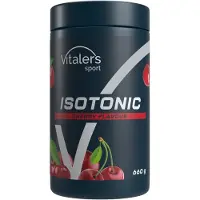 Vitaler's Sport Isotonisch – Elektrolytpulver mit Taurin, Magnesium, B-Vitaminen – 660 g / 30 Portionen – Vegan, ohne Konservierungsstoffe, reine Zusammensetzung (Kirsche)