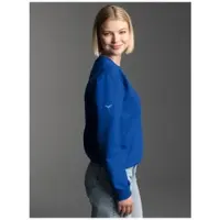 Trigema Sweatshirt "Sweatshirt", Damen, Gr. S, blau (royal), Sweatware, 70% Baumwolle, 30% Polyester, Basic, lang, Rundhals, Sweatshirts Sweatshirt