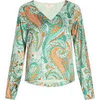 Usha Bluse Damen Grün Mehrfarbig