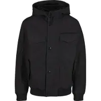 Brandit schlichte Herren Jacke Reißverschluss mit Baumwolle Schwarz