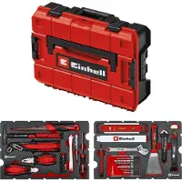 Einhell Werkzeugkoffer Renovierung, 370517, E-Case, 78-teilig