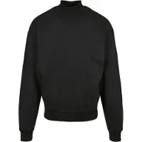 Urban Classics modernes Herren Sweatshirt Oversize Fleece 300 g/m² mit Baumwolle Schwarz