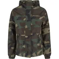 Brandit schlichte Damen Jacke Reißverschluss Kapuze Camouflage