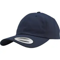 Flexfit Baumwoll-Twill-T-Shirts mit niedrigem Ausschnitt, 3er-Pack, schwarz + marineblau + dunkelgrau - UNI