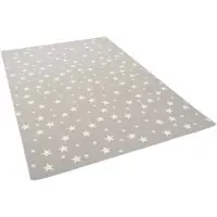 Snapstyle Kinder Spiel Teppich Sterne in Grijs | Gr.: 160 x 240 cm