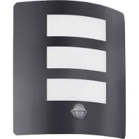 Eglo Sensor Außenwandleuchte 1-flammig 26x23,5 cm Rascino-E schwarz