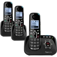 Audioline BigTel 1583 DECT Grosstastentelefon schwarz - Telefon - Anrufbeantworter