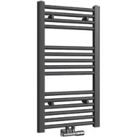 Emke Elektrischer Badheizkörper, Badheizung Elektrisch, Anthrazit 100x40cm 356W
