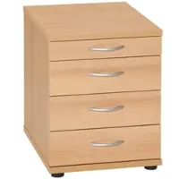 Proregal Standcontainer Lion HxBxT 54 x 42 x 50 cm 4 Schubladen Buche