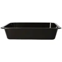 Papstar Starpak Mikrowellenschalen, PP ungeteilt 1330 ml 4,9 cm x 22,7 cm x 17,8 cm schwarz 500 Stück
