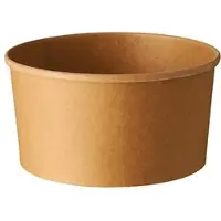 Papstar Salatschalen, Pappe rund 1000 ml Ø 15 cm, 7,5 cm braun 300 Stück