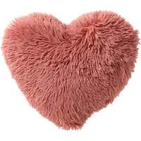 Textino gefülltes Kissen Herz 'Hart' 40 x 45 cm Mauveglow - Rosa