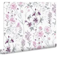 Laura Ashley Vliestapete "Wild Meadow" gemustert FSC zertifiziert, mit lebhaftem Druck, 10 Meter Länge