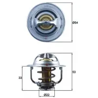 MAHLE ORIGINAL Thermostat, Kühlmittel [Hersteller-Nr. TX17989D] für Chevrolet, Opel, Vauxhall
